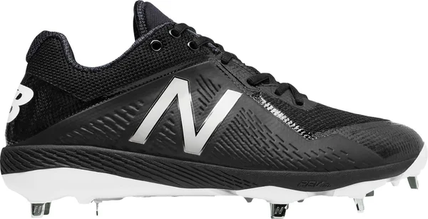 New Balance 4040v4 Metal Low Baseball Cleat - Men's Black/Black