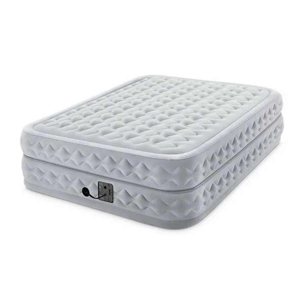 Intex Queen 20x22 Durabeam Supreme Air Flow Airbed Mattress with Built-in Pump