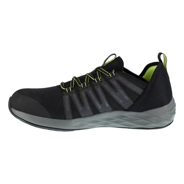 Reebok RB2214 Men's Black & Neon Green Astroride Athletic Steel Toe Work Shoe