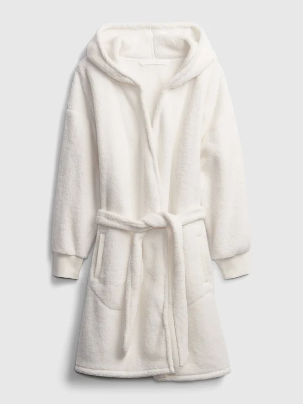 Gap Women's Sherpa Robe Milk White Size XS/S