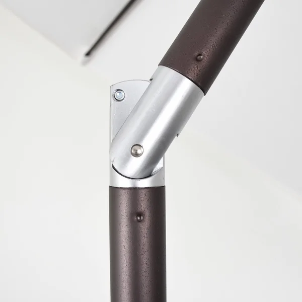 California Umbrella 9 ft. Aluminum Market Auto Tilt Bronze Patio Umbrella in Mocha Pacifica