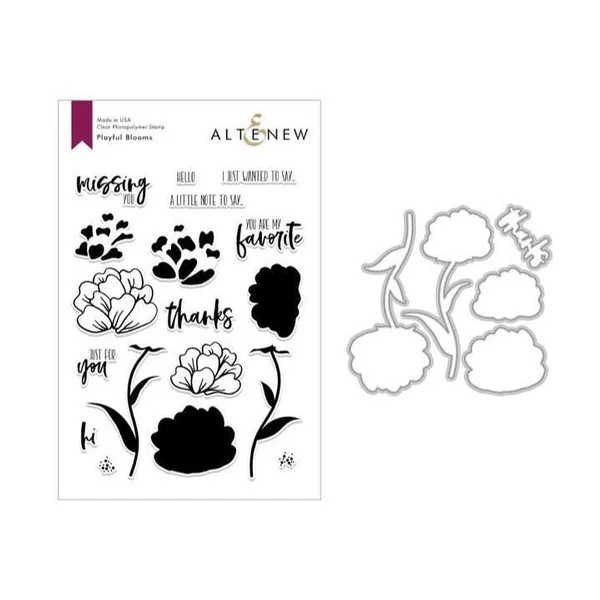 Playful Blooms Stamp & Die Set, Altenew