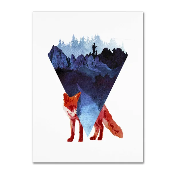 Trademark Fine Art Ali2280-C1824Gg Robert Farkas 'Risky Road' Canvas A