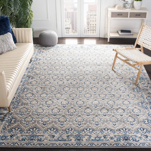 Safavieh 11& x 15& Brentwood BNT869G Light Grey Blue Rug