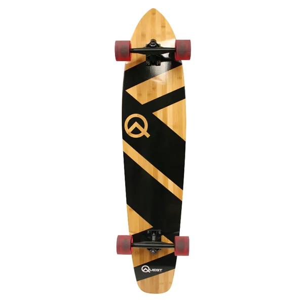 Quest Qt-nsc44c The Super Cruiser The Original Artisan Bamboo and Maple 44x22 Longboard Skateboard