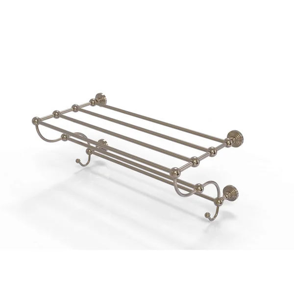 Allied Brass Waverly Place Collection 24 inch Train Rack Towel Shelf Antique Pewter
