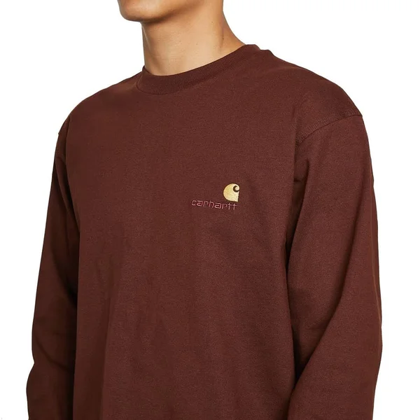 Carhartt WIP L/S American Script T-Shirt - Offroad - M - Men