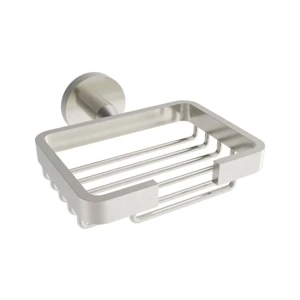 ICO Bath V6359 Volkano Summit Soap Basket - Nickel - Silver