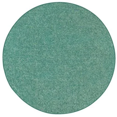 Saturn Collection Solid Color Area Rugs Teal - 10' Round - Blue