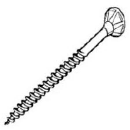 GRK Fasteners #8x2 Inches T-Star Yellow-Zinc Screws