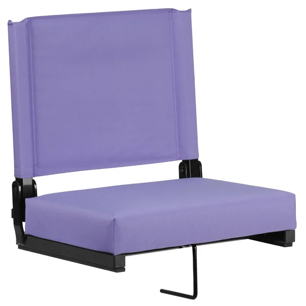 18x22 Purple and Black Contemporary Solid Grandstand Comfort Ultra Padded Seat