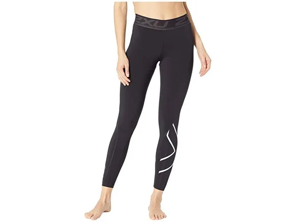 2XU Women's Thermal Compression Tights - Black/Silver - Large