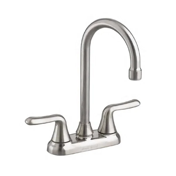 American Standard 2475500F15.075 Colony Soft 2-Handle Bar Faucet - Stainless Steel