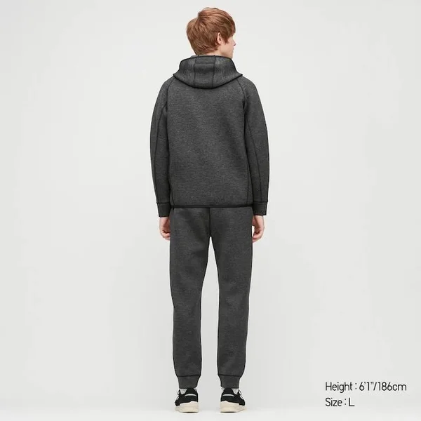 Uniqlo Men's Ultra Stretch Dry Sweatpants, Black, L