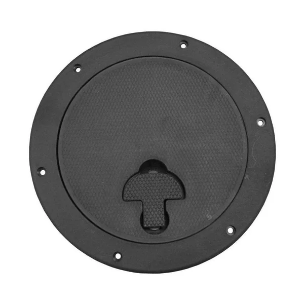 Bomar Deck Plate with T-Handle - Black, 10x22