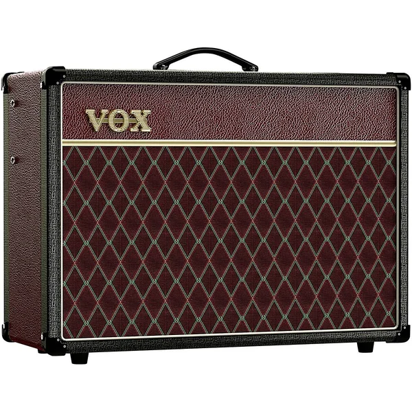 Vox AC15 Limited-Edition Two-Tone 15W 1x12 Tube Guitar Combo Amp Black and Red