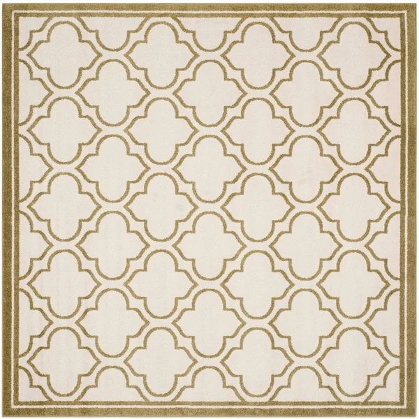 Safavieh Amherst Ivory & Light Green 7& x 7& Square Rug