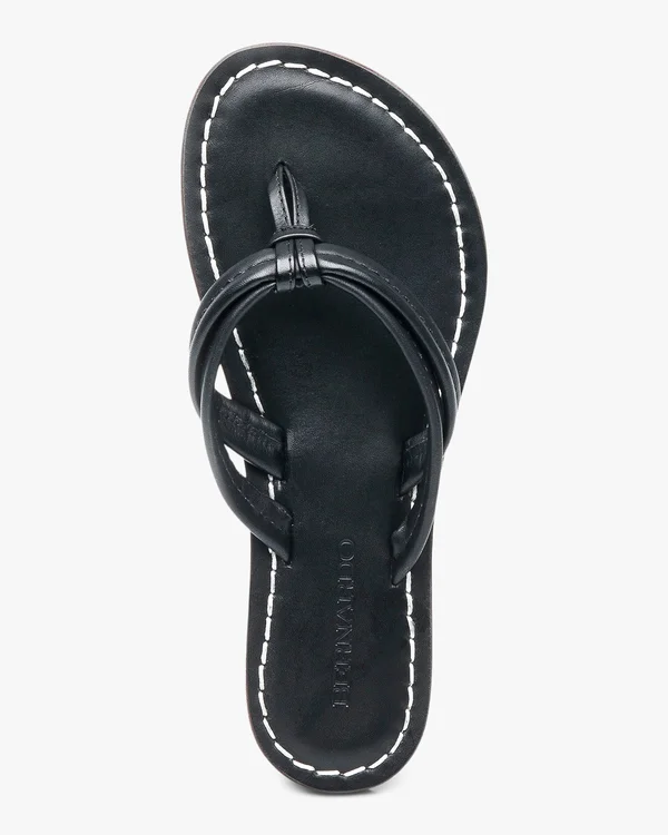 Bernardo Miami Two Strap Thong Sandals 5, Black