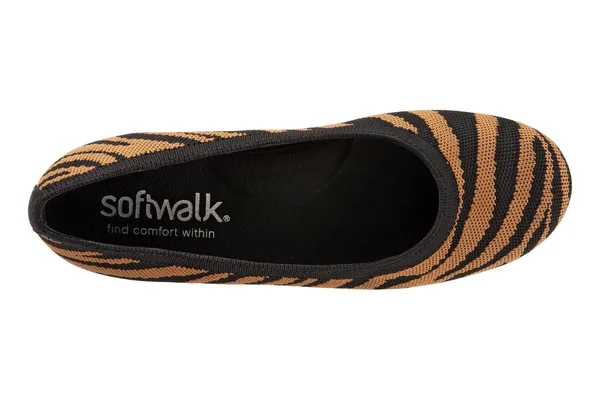 Women's Sonora Slip-Ons by SoftWalk in Black Saddle Tiger (Size 10 M)