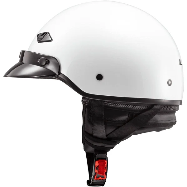 LS2 Helmets Bagger Motorcycle Half Helmet (Gloss Pearl White - Medium)