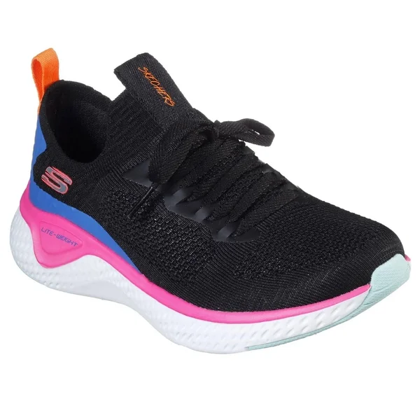 Women's Skechers Solar Fuse Sneaker - Black/Multicolor - Size 9