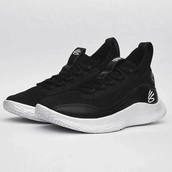 Under Armour Curry 8 Basketball Shoes in Black/Black Size 14.0, Knit