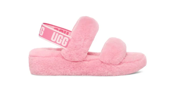 Ugg Women's Oh Yeah Sheepskin Slides - Sachet Pink - UK 4