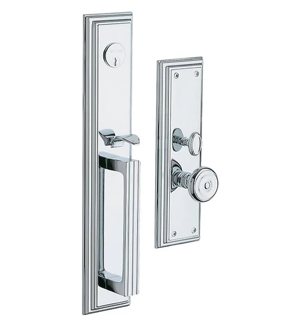Baldwin 6542.ENTR Tremont Single Cylinder Mortise Handleset Trim Set Satin Chrome
