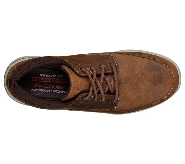 Men's Skechers Relaxed Fit Elent Leven Boat Shoe, Size: 8, Brown