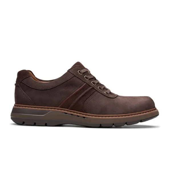Clarks Men's Un Ramble Go Oxford Brown Nubuck 8