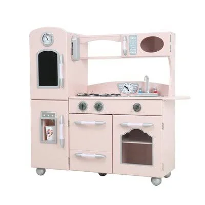 Teamson Kids Wooden Play Kitchen Set - 38.25" x 11.5" x 36.75