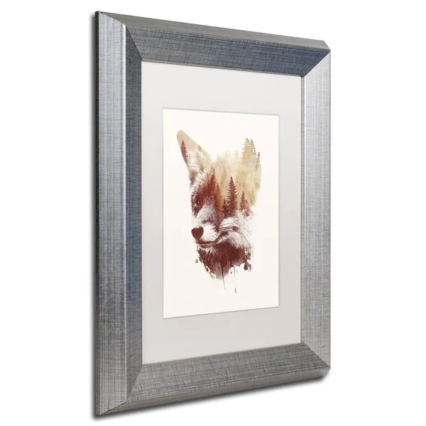 Trademark Fine Art Blind Fox by Robert Farkas Framed Graphic Art - Size: 20x22 H x 16x22 W x 0.5x22 D - Matte Color: White