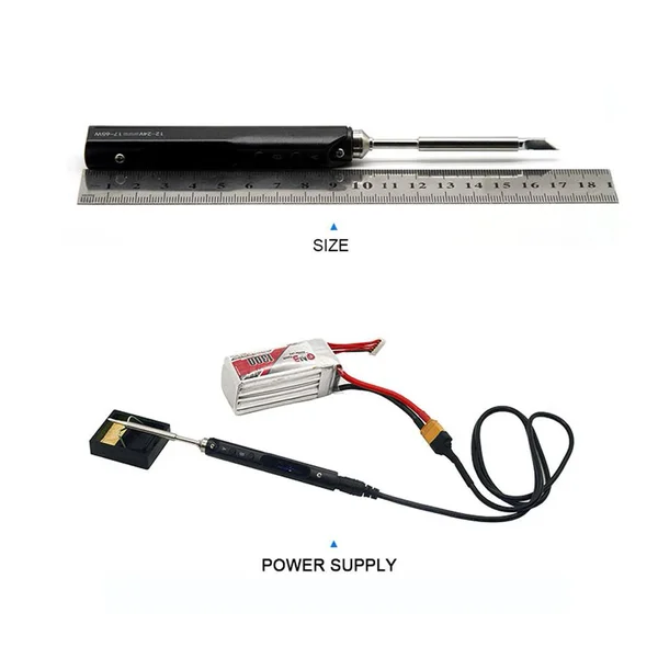 Sequre Mini Sq-001 65W Digital OLED Soldering Iron Kit w/Tool Bag - Black