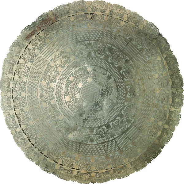 Jamie Young Ophelia Lace Wall Art Medallion Antique Silver