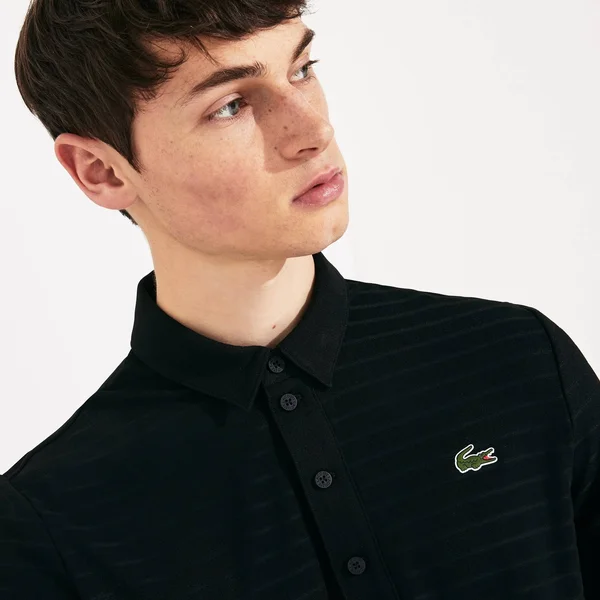 Lacoste Men's Sport Textured Breathable Golf Polo Shirt - 4XL - 9