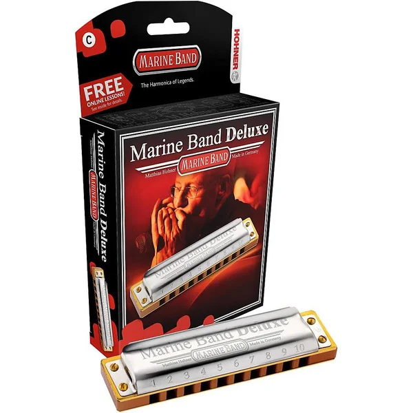 Hohner Marine Band Deluxe - Key C - Beige