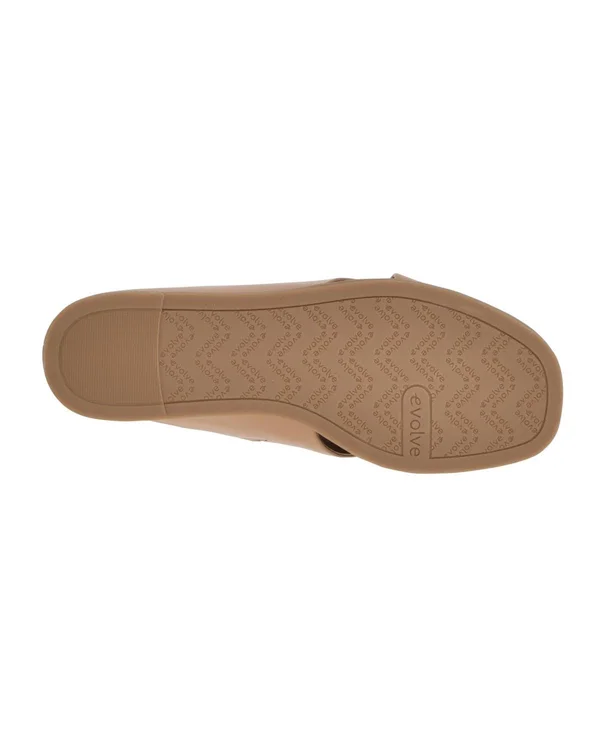Easy Spirit Women's Evolve Odyssa Criss Cross Band Slide, Size: 7.5, Natural Sheep Leather