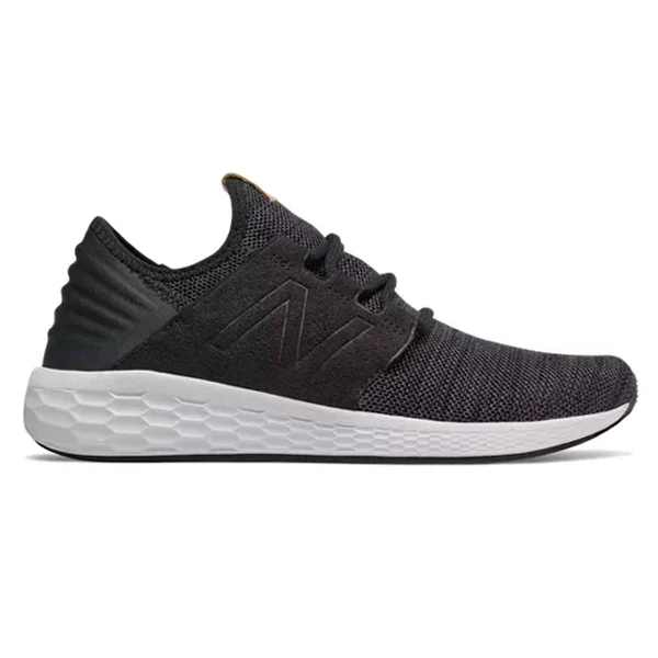 New Balance Men's Fresh Foam Cruz V2 Knit - 2E Running Shoe - Black