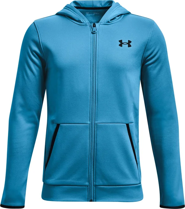 Under Armour Boys& Armour Fleece Full Zip Hoodie, Small, Blue
