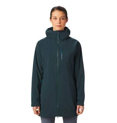 Mountain Hardwear Women's Stretch Ozonic Parka - M - Green
