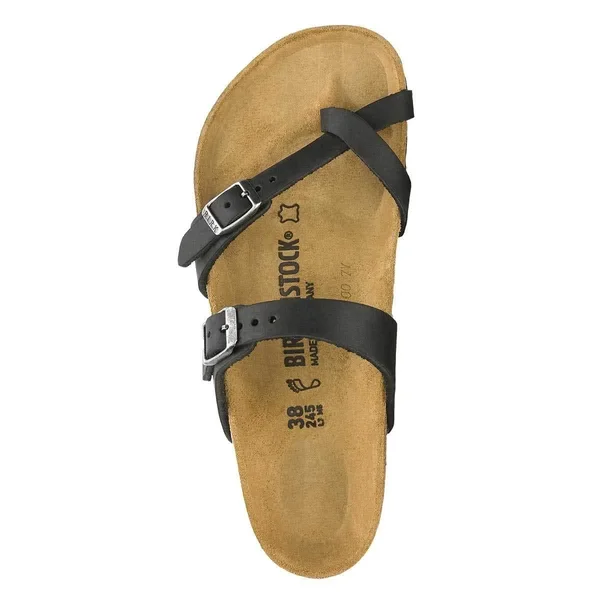 Birkenstock Mayari Oiled Leather Sandals - Regular - EU40 - Black