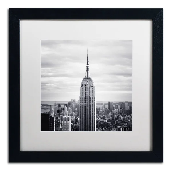 Trademark Fine Art Empire Canvas Art by Nina Papiorek - White Matte, Black Frame