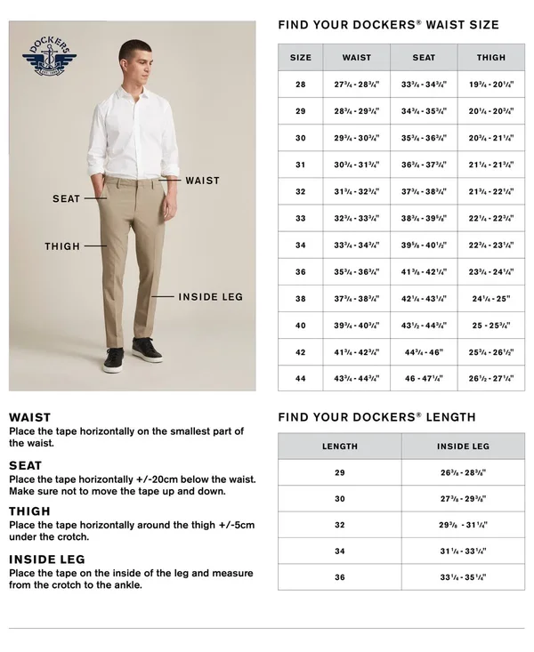 Dockers Alpha Jean Cut Khakis, Slim Fit Pants - Men's 32x32