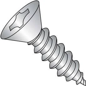 GoVets, Kanebridge CORPORATION #8 x 1 Phillips Flat Self Tapping Screw Type A Fully Threaded 18-8 Stainless Steel - Pkg of 4000