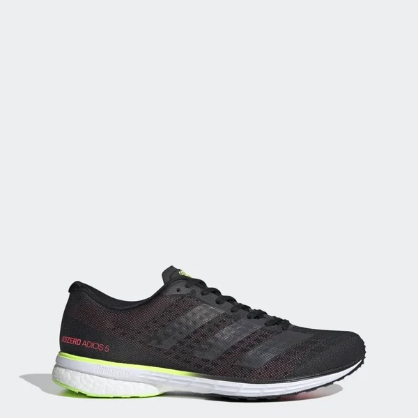 Adidas Adizero Adios 5 Shoes Core Black 8 - Mens Running Shoes