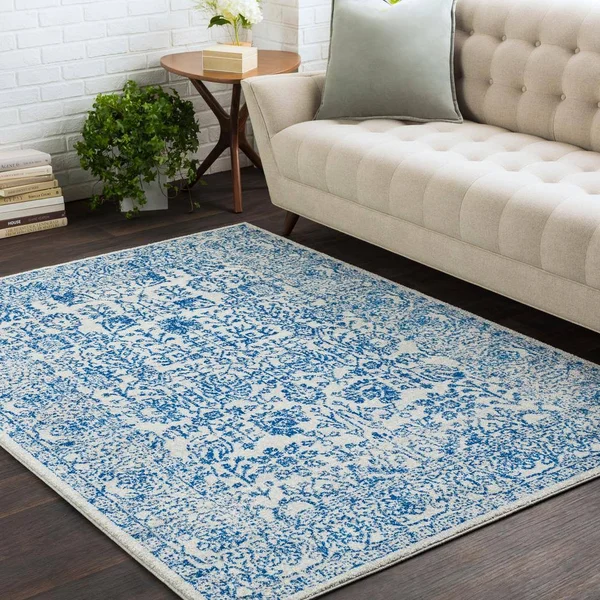 Art of Knot Westmacott 3&11 inch x 5&7 inch Rectangular Area Rug - Blue