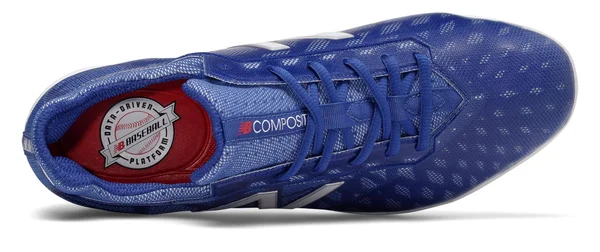 New Balance Mens COMPV1 Hybrid Performance Cleats Royal/White D 11.5 - Size: 11.5 D US