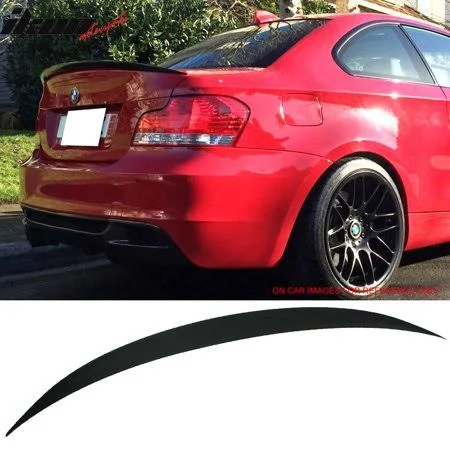Fits 07-13 BMW 1- Series E82 2DR Coupe ABS Rear Trunk Spoiler, Black