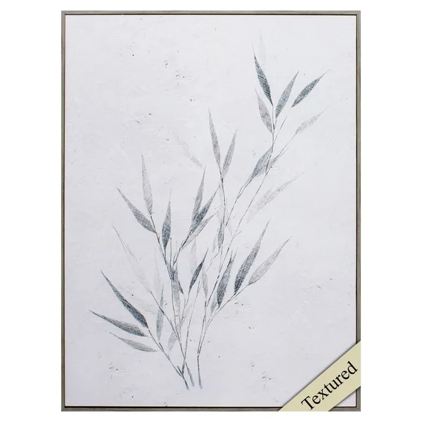 22x22 x 28x22 Woodtoned Frame Botanical sketches III