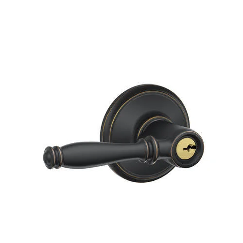 Birmingham Keyed Entry Lever Schlage Finish: Bright Chrome